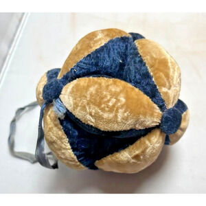 Antique Amish Puzzle Ball Pin Cushion Handmade Folk Art Sewing VELVET